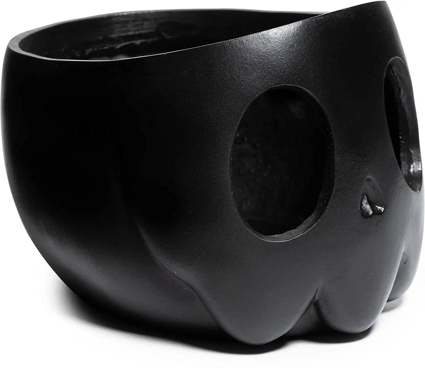 Ghost Geometrical Black Plant Planter Pot 6" Deep Polyresin